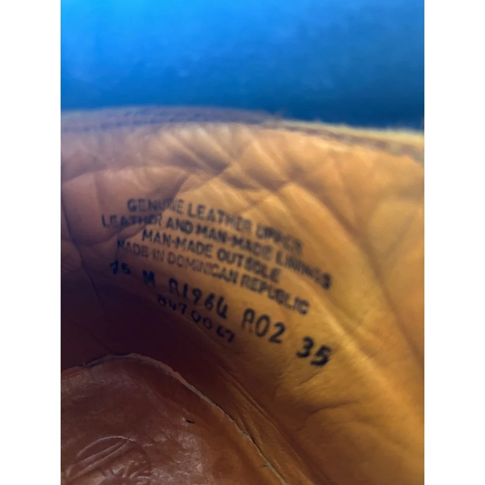 Timberland 6 Inch Premium Leather Waterproof Boots Brown Navy 7.5‎ M A1964